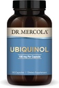 Δρ. Mercola Ubiquinol - Υποστηρίζει την ενέργεια, Κυτταρική Υγεία & Υγεία της Καρδιάς - 100 mg Ubiquinol - Φόρμουλα υψηλής απορρόφησης - Μη ΓΤΟ, Χωρίς γλουτένη & Χωρίς σόγια - 90 κάψουλες (90 εξυπηρετούν)