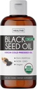 USDA Organic Black Cumin Tohum Yağı Sıvı (8 fl oz) Premium Cold-Pressed Nigella Sativa Prodüksiyon Pure - Antioksi Supplement - Vegan, Gluten-Free, & Non-GMO (No Pills veya Capsules)