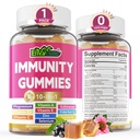 1 Immune Support Supplement Gummies, w/Echinacea, Elderberry C ve çinko, Selenium, D3 5000IU, Magnezyum, Daily Immune ATM Multivitamin, Antioksi Bone Energy için 1 Pack