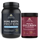 Eski Beslenme Kemik Broth protein Toz, Vanilla, 40 Hizmet + Çok Kolajn Protein Toz, Unflavored, 45 Hizmetler