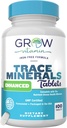 Vitamin Trace Mineralleri Gelişen Kompleks - 70+ Nutrient-Dense Health Mineral ile Tamamlandı - 100 Doğal Malzemeler - 100 Tablet