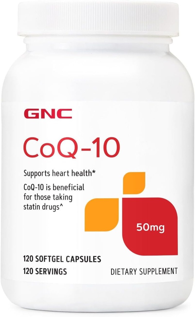 GNC CoQ-10 50 mg, Destekler Kalp Sağlığı, 120 Kont