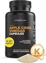 Daily Apple Cider Vinegar Capsules with The Mother (1500 mg) - ACV Kadın ve Erkekler için Probiyotikler ve Potasyum Pilleri - Gut Health, Digestion, Appetite & Kilo - Vegan, 90 Capsules