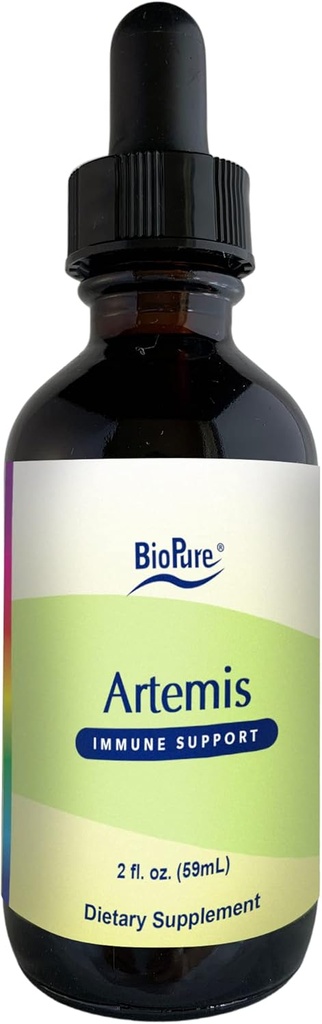 BioPure Artemis - Artemisia Annua veya Sweet Wormwood Immune System, Gut Health, Genitourinary Function, Microbiome Balance, & Wellness Genel olarak - 2 fl oz