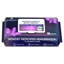 Flushable Hemorrhoid Wipes | Maximum Strength Witch Hazel Wipes | 56 Count Fragrance Free Adult Hemorrhoids Medicated Witch Hazels Wipe for Butt Hemorrhoidal Itch