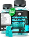 PMS Gummies Hormonal Balance Supplements for Women - Probiyotik PMS Vitamins Menstrual Cramp Relief, Hot Flashes Menopause Support - PMS Relief with Dong Quai, Chasteberry, Black Cohosh & Ashwagandha