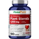 NusaPure Plant 1500 mg - 180 Tablet (Non-GMO, Vegan) Beta Sitosterol, Bioperine