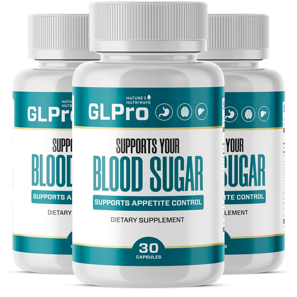 GLPro Capsules – Natural Supplement with Hawthorne, Garlic, Green Tea & Hibiscus – Non-GMO, Gluten-Free, Dairy-Free, Vegetarian, Made in USA – 30 Capsules, 3 Month Supply