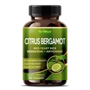 Citrus Bergamot with Red Yeast Rice, Garlic, Artichoke for Healthy Cholesterol, Heart Health (150 Count (Pack of 1))