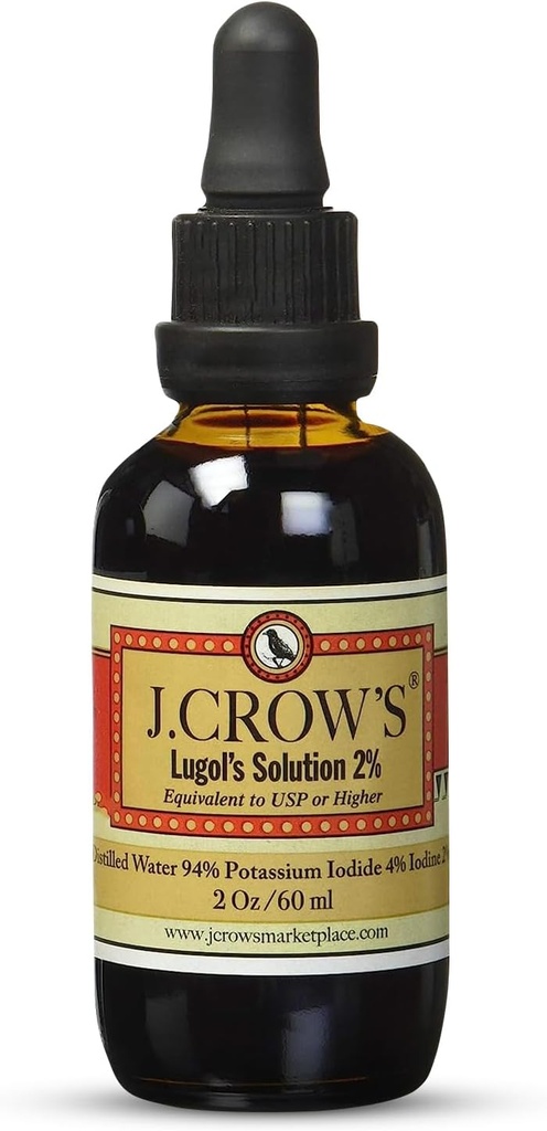 J.CROW'S® Λύση του Iodine 2% 2oz