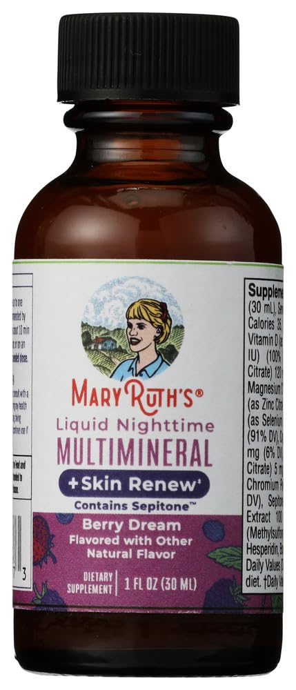 Mary Ruth's Liquid Nighttime Multimineral Plus Skin Renew, 1 Fl Oz