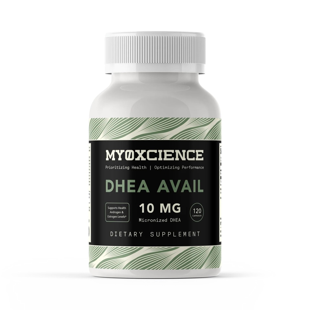 MYOXCIENCE DHEA Avail | Absorption Enhanced DHEA | 10mg, 120 Servings