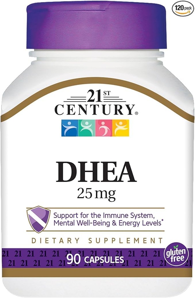 DHEA 25 mg 90 Capsules, 21st Century