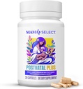 Mama's Select Μεταγεννητικές Βιταμίνες – Ενισχύει την αποκατάσταση μαλλιών, την παροχή γάλακτος, & την ευεξία – αλλεργιογόνο, Vegan, MTHFR Φιλικές, μεθυλιωμένες Φολικό & Β Βιταμίνες, Easy-to-Swallow, No Biotin - 30 Κάψουλες