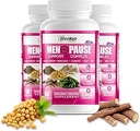 GreeNatr Menopause Supplements for Women - Perimenopause Supplements Women with Dong Quai & Black Cohosh for Menopause Hot Flashes - Menopause Support for Sleep Quality & Hormon Balance - 3 Şişes