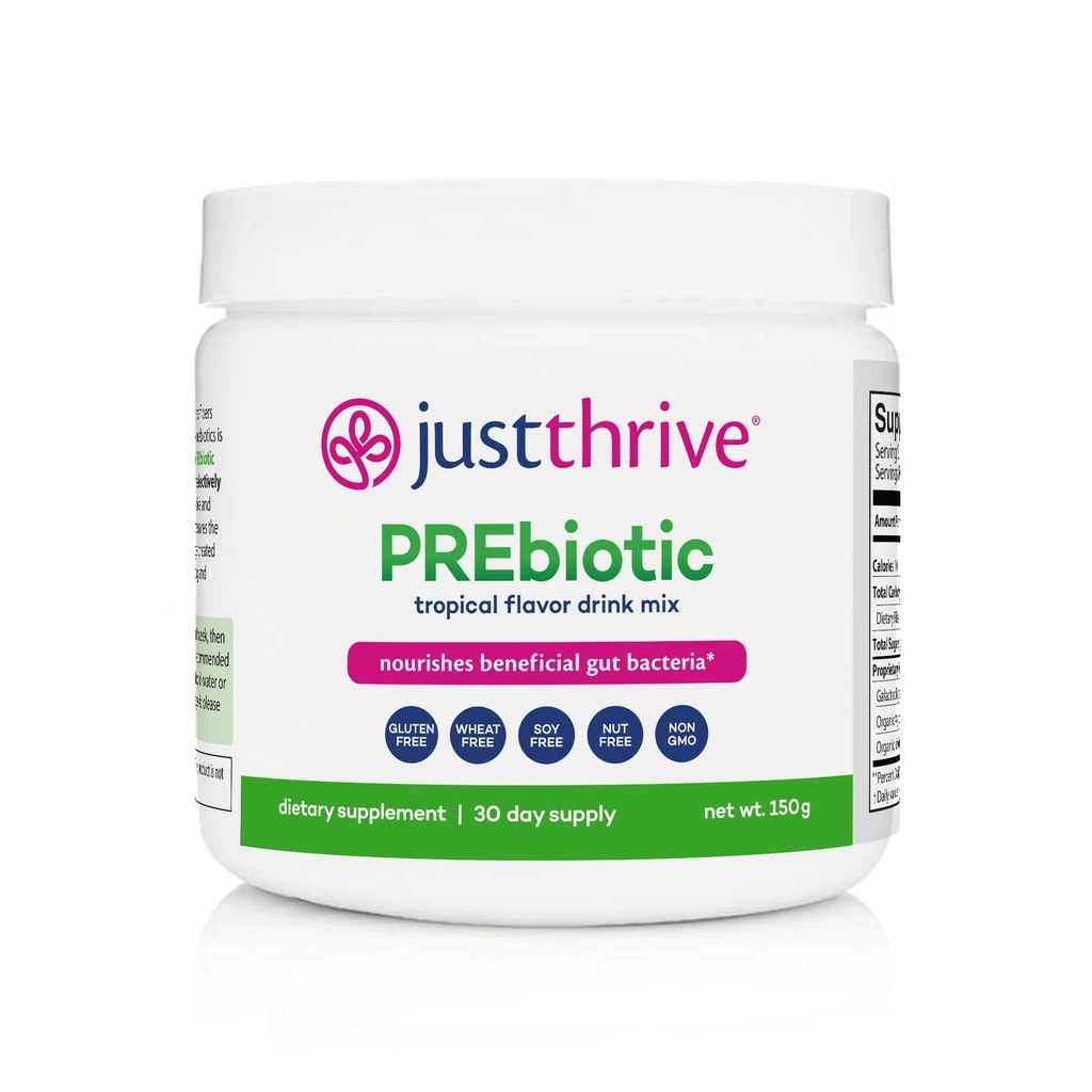 Just Thrive Prebiotic Powder - Digestive και ανοσοποιητικό συμπλήρωμα υποστήριξης, 150 g