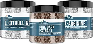 Earthborn Elements Pine Bark, L-Arginine, & L-Citrulline Capsule Sche, 200 Capsules Her, Pure & Undiled, No Wordss