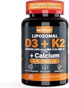 D3 20.000 IU + Vitamin K2 ( MK7)200 Live - Optimal Vitamin D3 & K2 Softgel - Güçlü Bones & Muscle, Food Abxia & Immune Support, Vitamin D Deficiencies, Easy to Swallow, Non GMO2