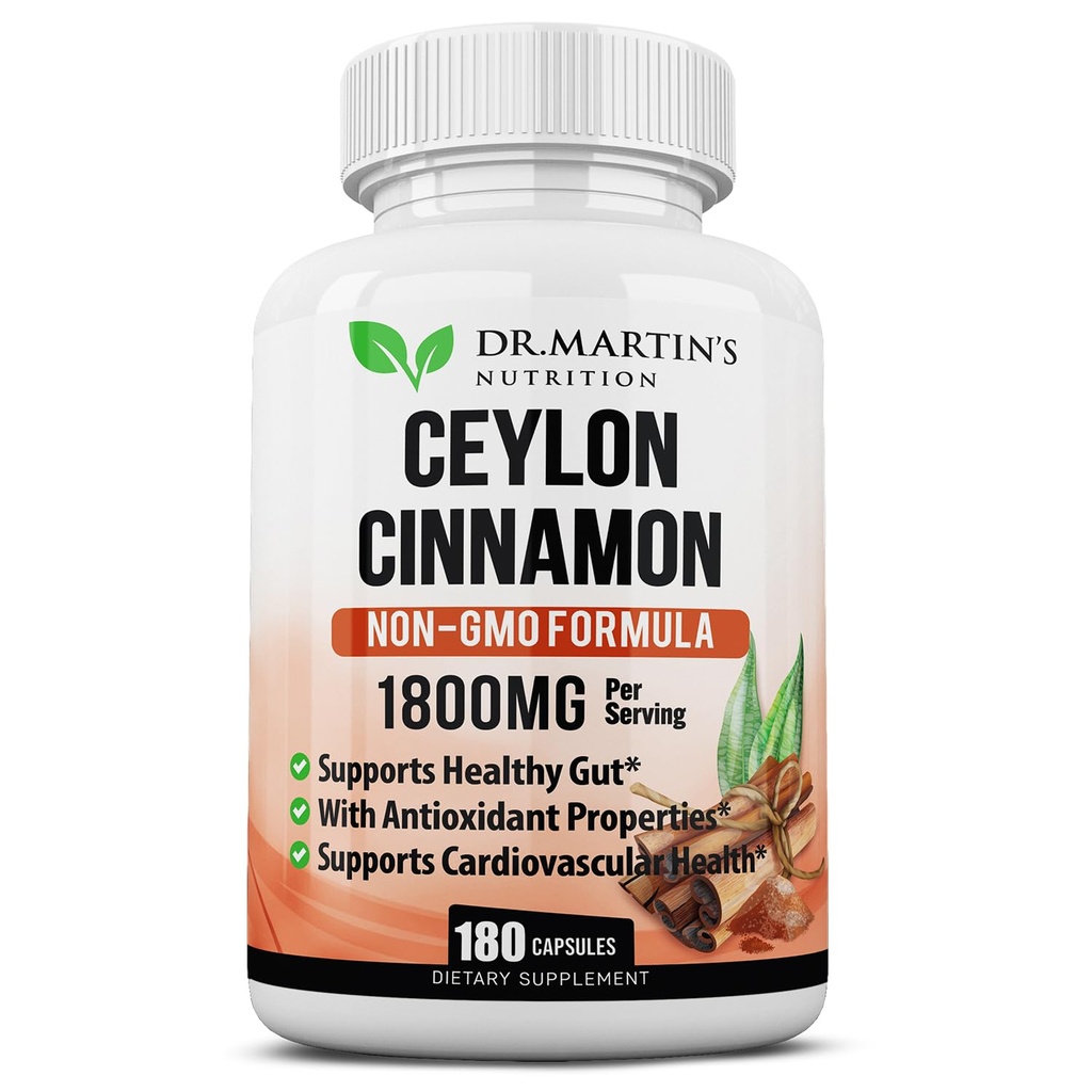 1800mg Βιολογικές κάψουλες κινναμόνης 