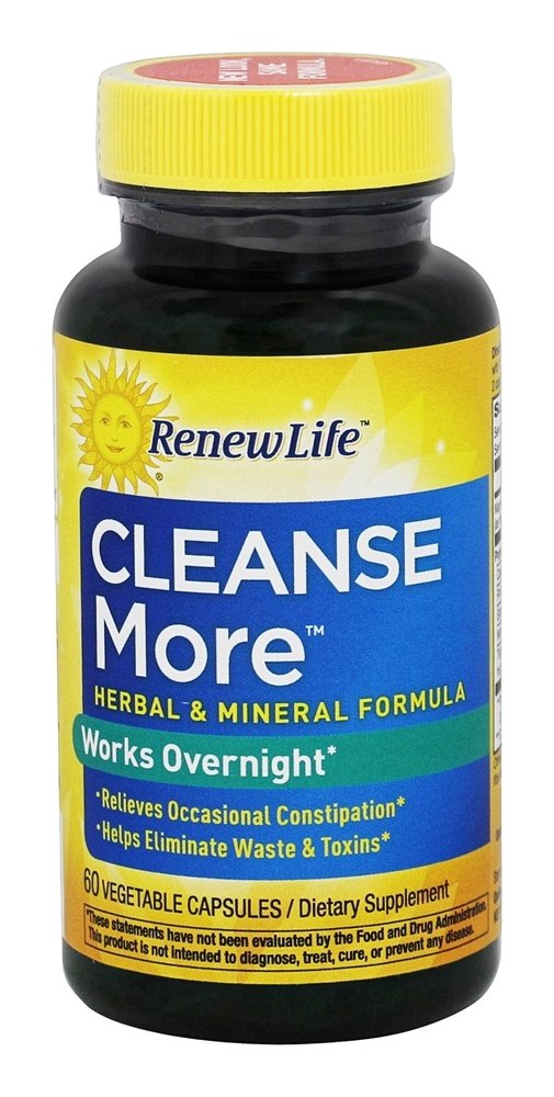 Yeni Hayat, Magnezyum Overnight Occasional Constipation Relief için herbal Formula'i Temizliyor; Atıkları ve Toxin Eliminasyonunu teşvik edin; Gluten, Süt ve Soy Free; 60 Vegetarian Capsules*