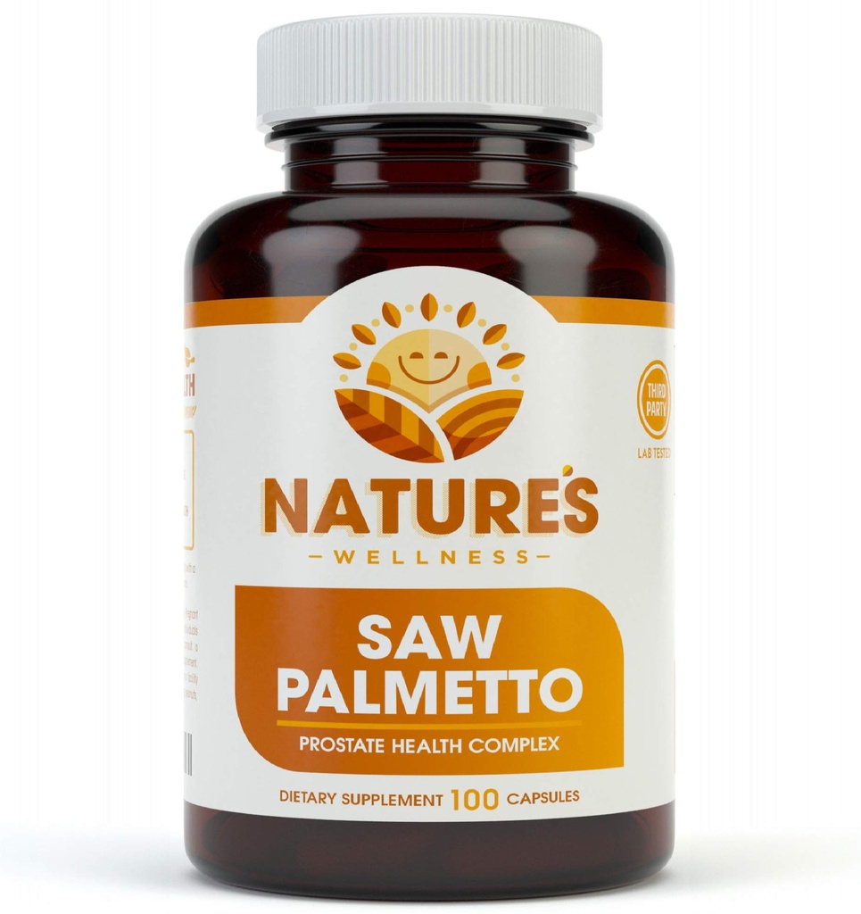 1000mg Saw Palmetto Prostate Supplement, Berry Power + Extract - Maximum Strength to Promote Prostate Heath, Reduce Frequent Urination and Block DHT Related Hair Loss Naturally |100 Caps