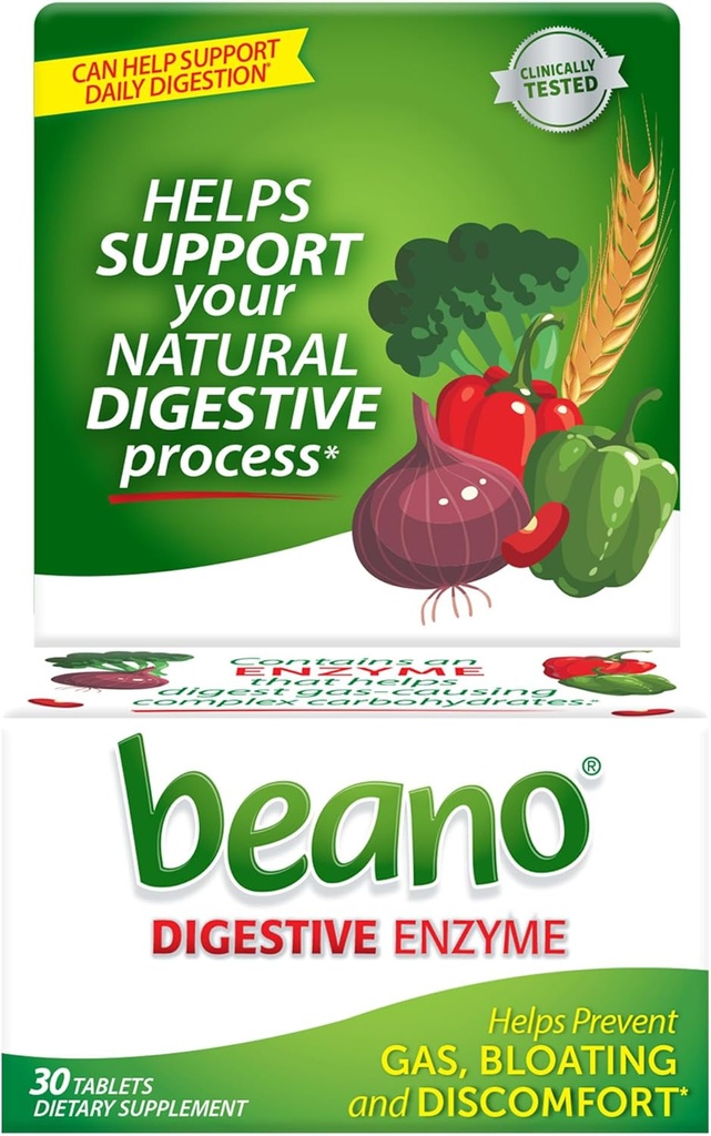 Συμπλήρωμα διατροφής Beano Enzyme, 30 δισκία (συσκευασία του 1)