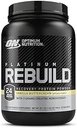 Βέλτιστη διατροφή Platinum Rebuild, Premium Platinum Blend Protein Powder με Creatine, Vanilla Buttercream, 20 υπηρεσίες