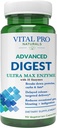 Vital Pro Naturals – Advanced Digest Natural Digestive Enzyme Supports Proteinlerin çöküşü, Fats ve Carbohidratlar ve Occasional Gas, Bloating ve Indigestion 90 Capsules