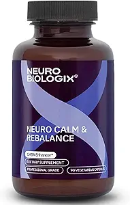 Neurocalm και Rebalance 90 κάψουλες – Multi-Action GABA συμπλήρωμα για χαλάρωση, διάθεση, νευρικό σύστημα & υποστήριξη ύπνου – Περιέχει 5 βασικά συστατικά, συμπεριλαμβανομένου μαγνήσιου, ψευδαργύρου, L Theanine & Kava Kava