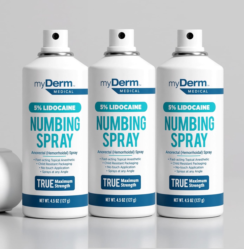 Myderm Three Pack Medical Numbing Spray (3 Pack)