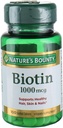 Nature's Bounty Energy Health Biotin Kaplamalar, 1000 mcg, 100 Ct (1 Pack)