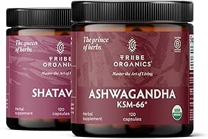 TRIBE ORGANICS Hormonal Wellness Duo - Ashwagandha & Shatavari Capsules - Supports Women’s Wellness and Balance