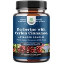 Balancing Berberine Plus 1200 mg Per Kompleksi - Ceylon Cinnamon Capsules Plus Silymarin Süt Butle Ekstraksiyon - Kalp Sağlığı ve Şeker Desteği 60 Capsules için Aktif PK