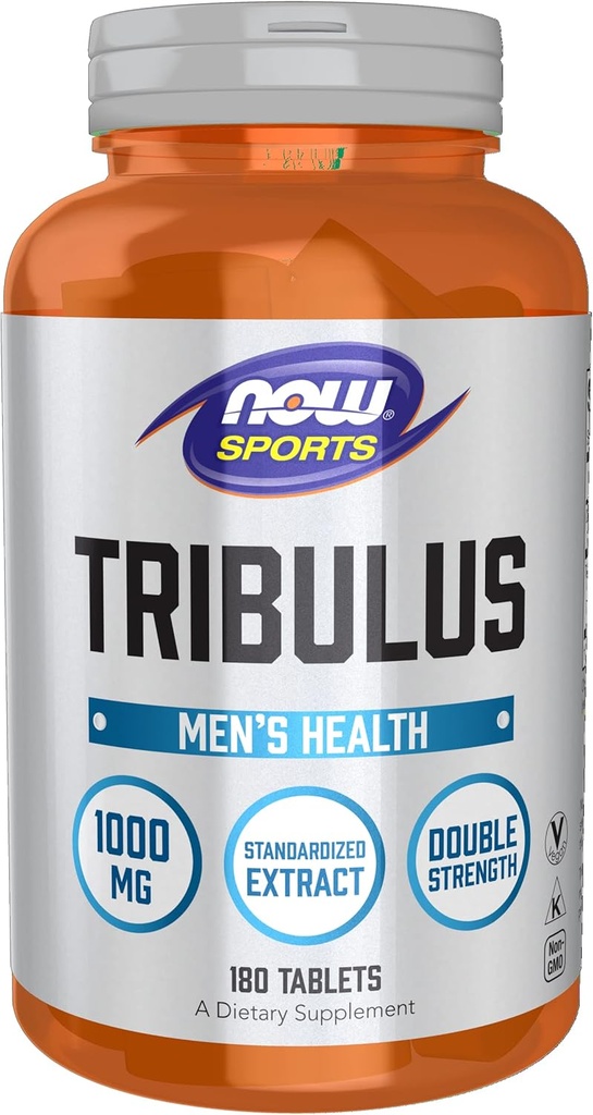 Şimdi Gıdalar Spor Beslenme, Tribulus (Tribulus terrestris) 1000 mg, Double Strength, Erkeklerin Sağlığı, 180 Tablet