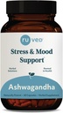 ruved Ashwagandha Capsules - Organik Ashwagandha Root Extract Supplement for Men & Women, 500 mg Per Pill for Adrenal Health and General Wellness - 60 Vegetarian Caplets (1 Count)