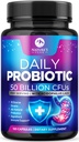 Probiyotikler 60 Milyar CFU - 10 Strains + Digestive Enzymes & Prebiyotiks - Kadınlar ve Erkekler için En İyi Probiyotik, Destekler Immune, Gut Health, Occasional Constipation, Diarrhea, Gas & Bloating - 120 Capsules