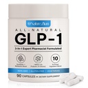 GLP-1 Supplement for Women & Men,Natural GLP1 for GLP 1 Levels, for Digestive & Gut Health - Vegan (90 Capsules)