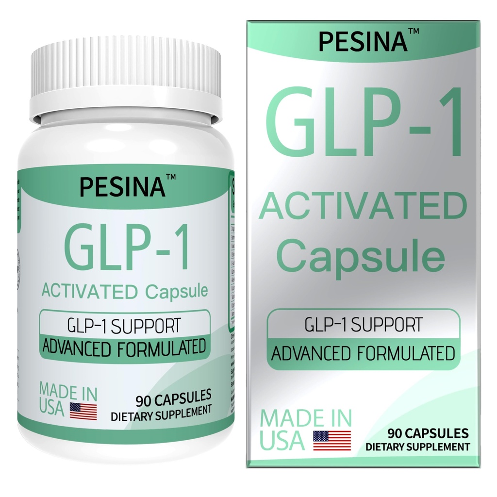 GLP-1 Supplement for Women and Men, GLP Activate Expert Formula, GLP1 Naturally Supplement for Hunger & Metabolic Support, Take 3 Times Daily, Before Meal (90 Capsules)