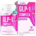 GLP-1 Supplement for Women & Men, GLP1 Supplements Women, Natural GLP1 for Immune, Digestion, Gut, GLP-1 Levels and Overall Health, Vegan - 60 Capsules
