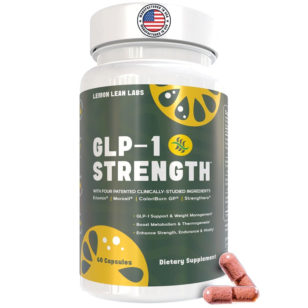 GLP-1 Supplement for Women & Men - Weight Management, Gut Health & Metabolism Support - Promotes Fat Burning & Lean Body Mass - Vegan, Gluten Free, Non-GMO - 60 Count