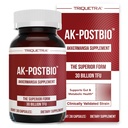AK-Postbio: Akkermansia Probiotic 30 Billion TFU - Max Strength, Clinically Validated Dose & Patented Strain - Superior Pasteurized Form, Highest Absorption, Delivery - GLP-1 Probiotic - 30 Servings