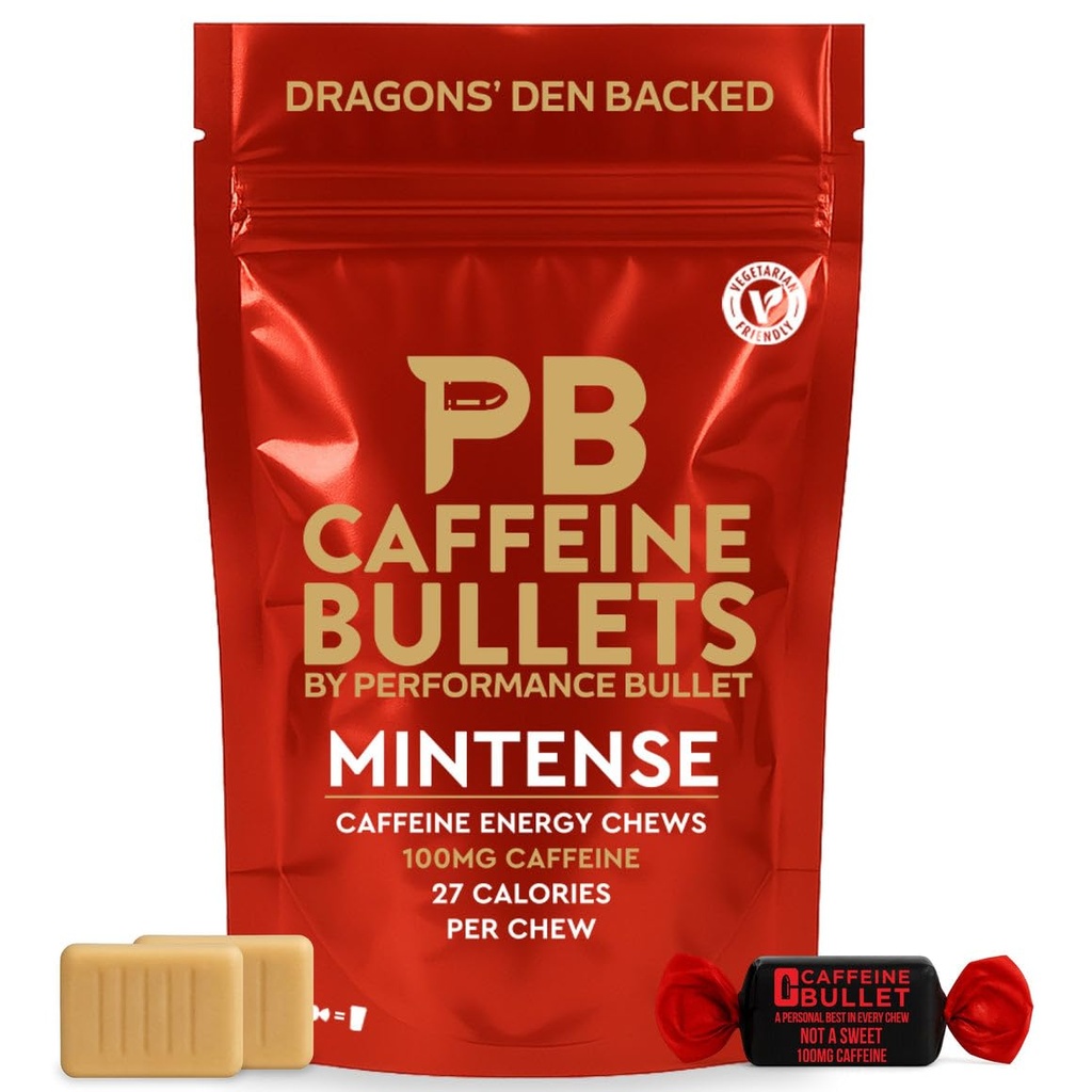 Caffeine Bullet Energy Gel Αναβάθμιση - Μάσημα Μέντα *16 – Ταχύτερη Boost Than Tablets and Gum. 100mg Per Serving - Αθλητισμός Επιστήμη για το τρέξιμο, Ποδηλασία, Παιχνιδιών & Προ προπόνηση Endurance Kick.
