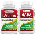 En İyi Doğallar L-Arginine 1000 mg & GABA Supplement 750 mg