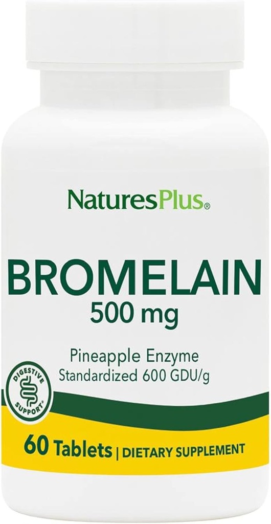 Doğalar Plus Bromelain - 500 mg - Doğal Proteolytic Supplement - 60 Vejetaryen Tabletler (60 Hizmet)
