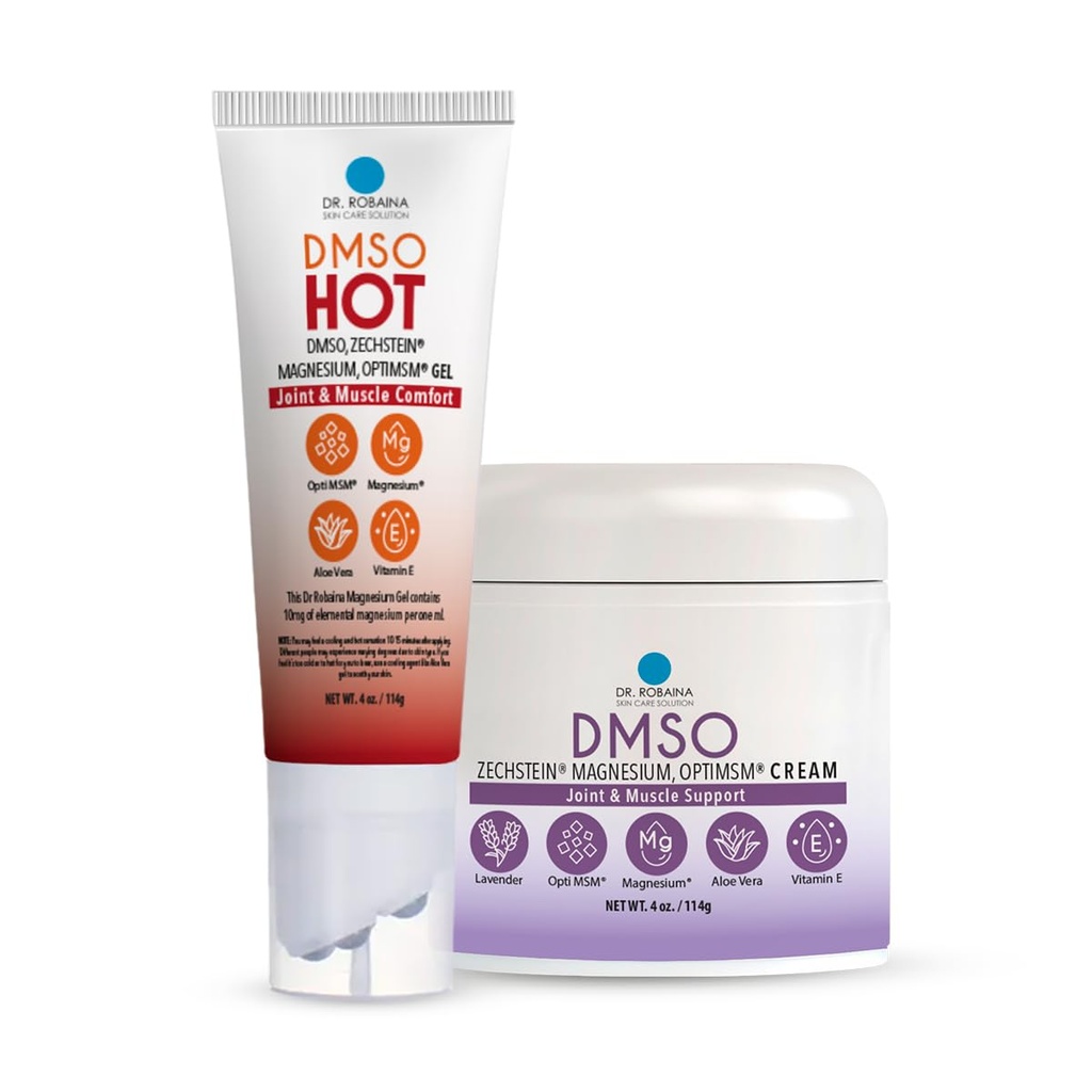 DMSO HOT Lavender Essentials Bundle – 99.9% Pure Pharmaceutical Grade DMSO | Warming Roll-On & Soothing Lavender Cream | Fast-Absorbing & Non-Greasy | Made in USA