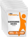 BulkSupplements.com Glucosamin Sulfate Toz - Glucosamine Supplement, Ortak Destek Supplement - Gluten Free, 1g per Service, 1 kg (Pack of 5) (11 lbs)