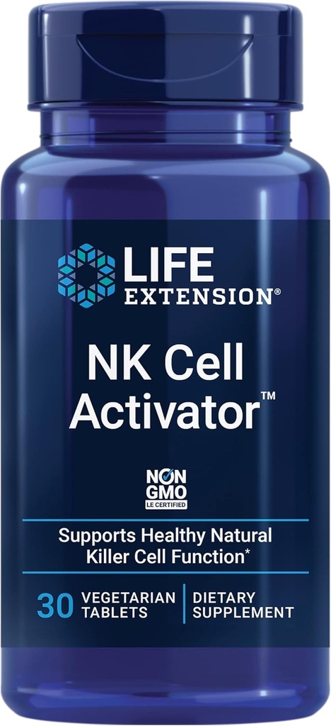 Life Extension NK Hücre ActivatorTM, Immune Support, Natural Killer Cell Activity, enzymatik olarak Rice bran, Non-GMO, Vegetarian, 30 Tablets