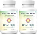 Dr Clark Store Rose HIPS Supplement, 500 MG, 100 Gelatin Capsules (Pack of 2)
