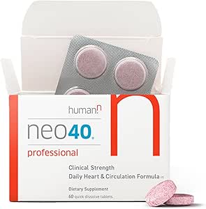 HumanN Neo40 Profesyonel - Daily Heart & Circulation Support - Metilfolate, Beet Root Toz, Hawthorn Berry, L-citrulline - 60 Dissolvable Tabletler