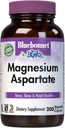 Bluebonnet Beslenme Magnezyum 400 mg Chelated As Magnezyumpartate Daily Mineral, Heart & Bone Support* Supplement for Men & Women Vegan, Non-GMO - 200 Sebze Capsules